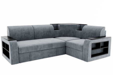 Диван Угловой Фаворит с ножками-кубышками/Ш-2460 х Г-1810 х В-880 мм/Спальное место Ш-1350 х Г-2000 мм