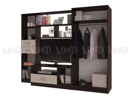 Гостиная Магия Венге/Белфорт (Ш-2600 × В-2000 × Г-520 мм)