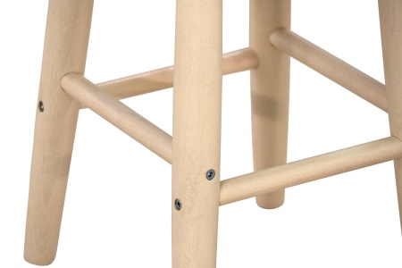 Табурет c круглым сиденьем выбеленная береза