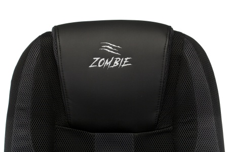 Кресло игровое Zombie 9 черное / серое