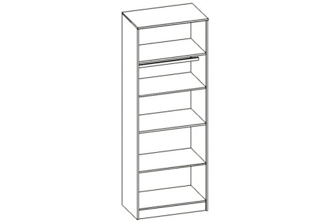 Шкаф 2-х Створчатый Каролина-7 МДФ (1,0х2,12х0,55)/Разные Цвета 