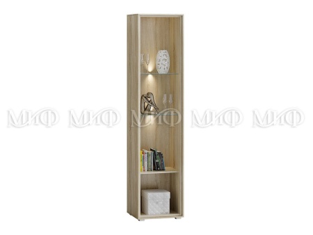 Гостиная Формула МДФ Сонома/Белый Глянец (Ш-2020 мм x Г-570 мм х В-2150 мм)