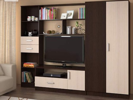 Гостиная Магия Венге/Белфорт (Ш-2600 × В-2000 × Г-520 мм)