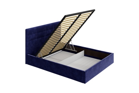 Кровать Диана велюр индиго
