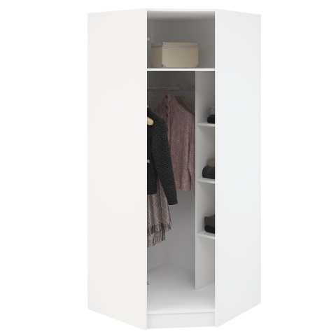 Шкаф Угловой Венесуэла МДФ/Жемчуг Глянец (Ш-884 х В-2100 х Г-884 мм)