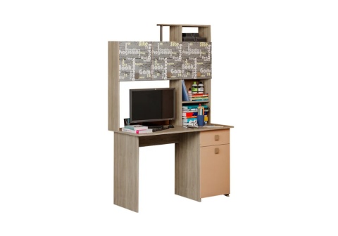 Уголок школьника Паскаль-2 ясень шимо светлый / фотопечать Грей