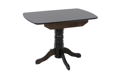 Стол обеденный раздвижной с овальной крышкой венге