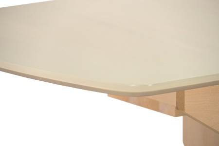 Стол обеденный раздвижной с овальной крышкой выбеленная береза