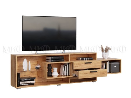 Гостиная Анси (Ш-2500 x В-1920 x Г-570 мм)/Дуб Крафт/Бежевый